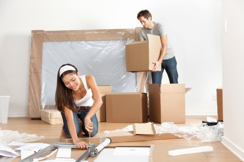 Customer raising a moving complaint with paperwork during a relocation issue