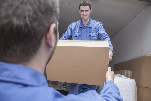 Professional removals team planning a house move in Bow