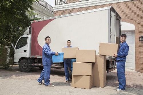 Removal truck ready for a home move in Bow