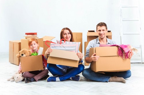 Removal van in Bow ready for a residential move