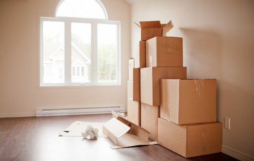 Furniture and household items arranged to show load-based pricing