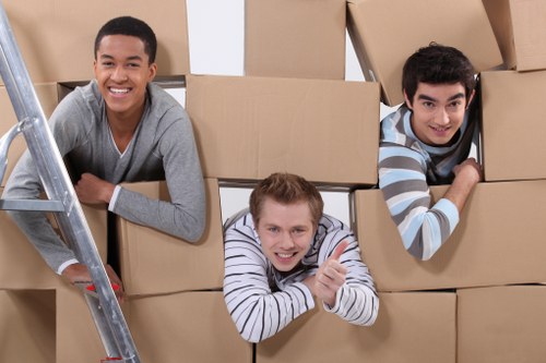 Local man and van team handling a small office move in Bow