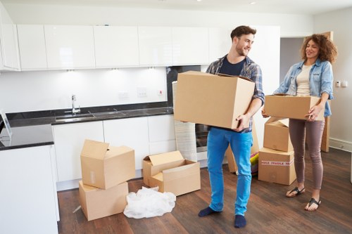 Packing and transporting office equipment during a Bow relocation