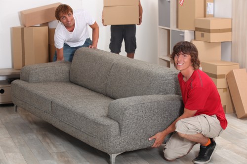 Professional van loading for a small move in Bow