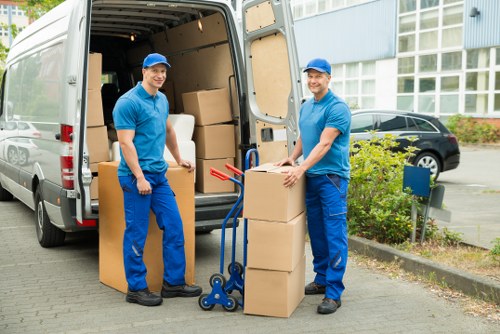 Removal vehicle for properties with tight access in Bow