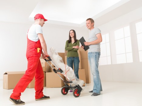 Business delivery and office transport using a man with a van in Bow
