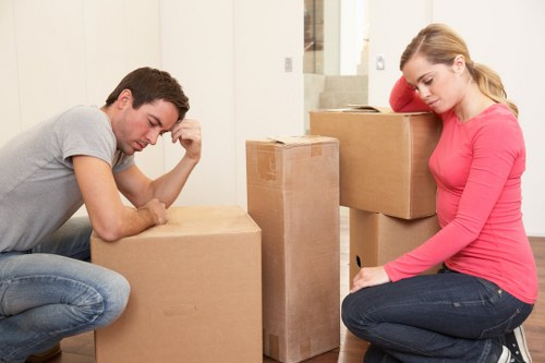 Bow moving van ready for furniture transport